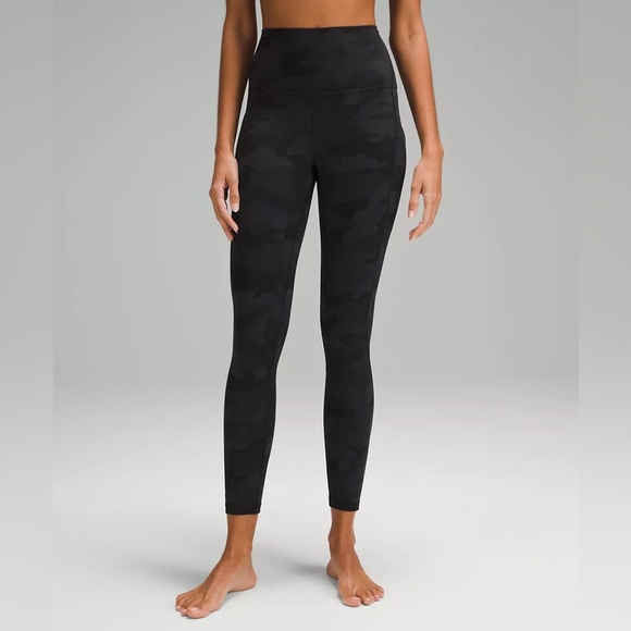Lululemon Align High-Rise Leggings Heritage 365 Camo Deep Coal Multi 25” - Picture 1 of 5